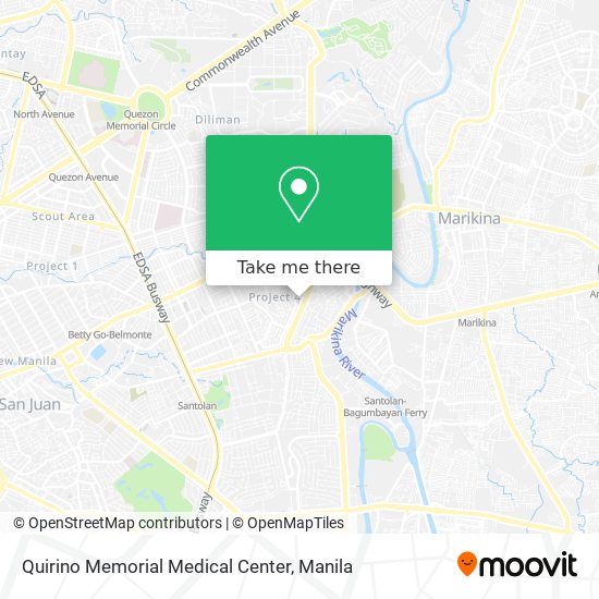 Quirino Memorial Medical Center map