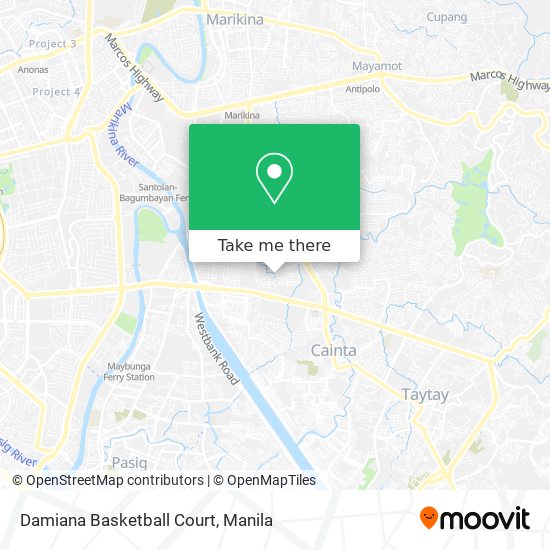 Damiana Basketball Court map