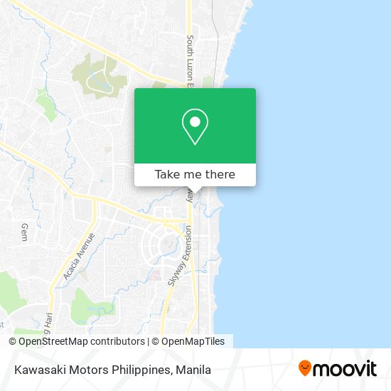 Kawasaki Motors Philippines map