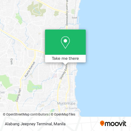 Alabang Jeepney Terminal map