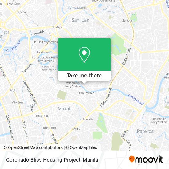 Coronado Bliss Housing Project map