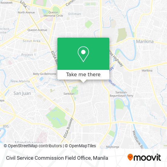 Civil Service Commission Field Office map