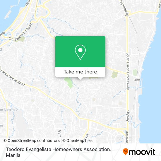 Teodoro Evangelista Homeowners Association map