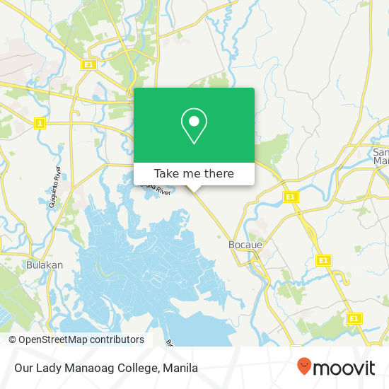 Our Lady Manaoag College map