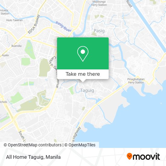 All Home Taguig map