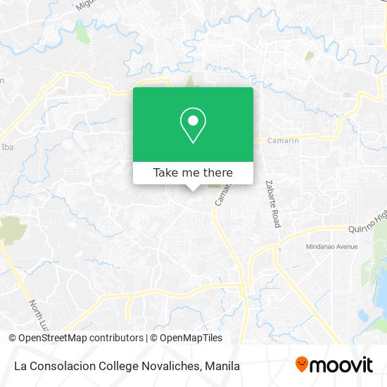 La Consolacion College Novaliches map