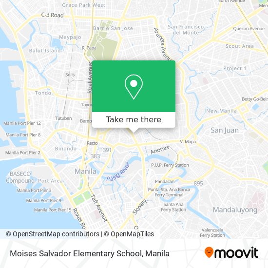 Moises Salvador Elementary School map