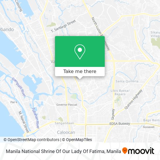 Manila National Shrine Of Our Lady Of Fatima map