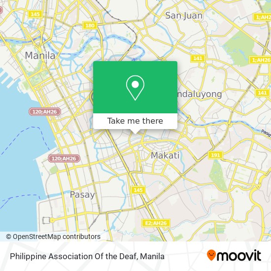 Philippine Association Of the Deaf map