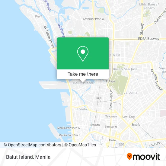 Balut Island map