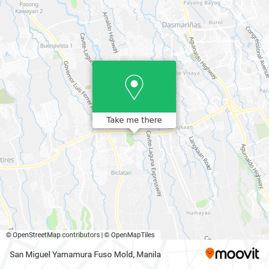 San Miguel Yamamura Fuso Mold map