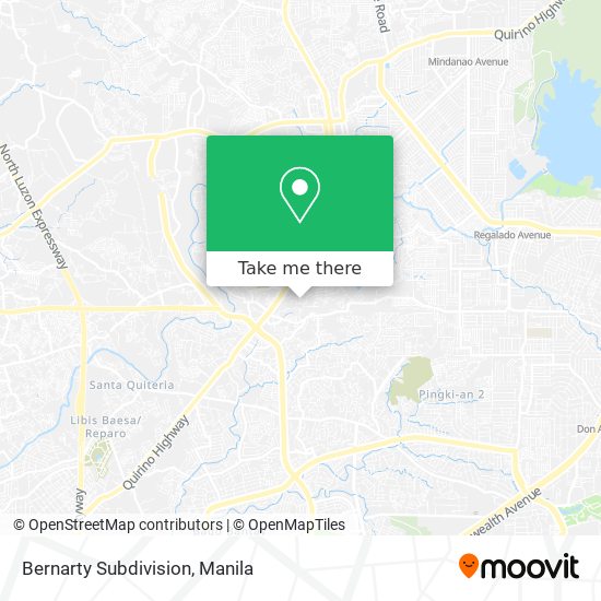 Bernarty Subdivision map