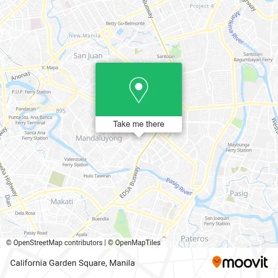 California Garden Square map