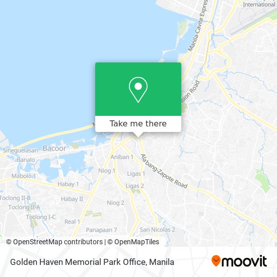 Golden Haven Memorial Park Office map