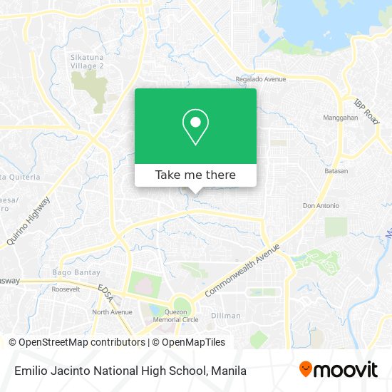 Emilio Jacinto National High School map
