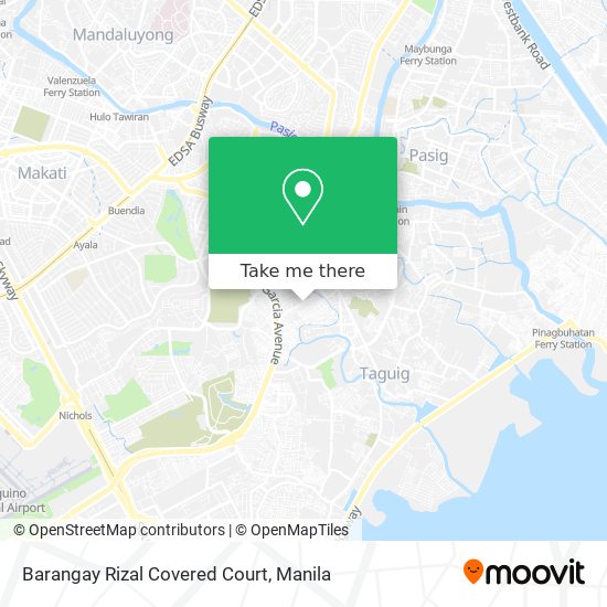 Barangay Rizal Covered Court map