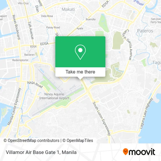 Villamor Air Base Gate 1 map