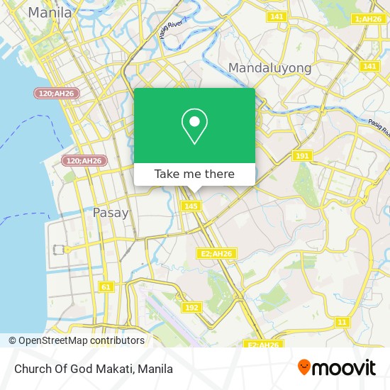 Church Of God Makati map