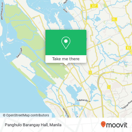 Panghulo Barangay Hall map