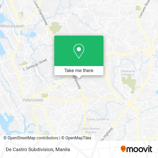 De Castro Subdivision map