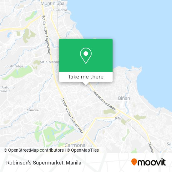 Robinson's Supermarket map