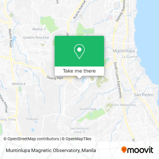 Muntinlupa Magnetic Observatory map