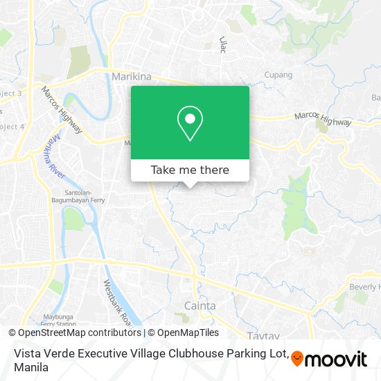 Vista Verde Executive Village Clubhouse Parking Lot map