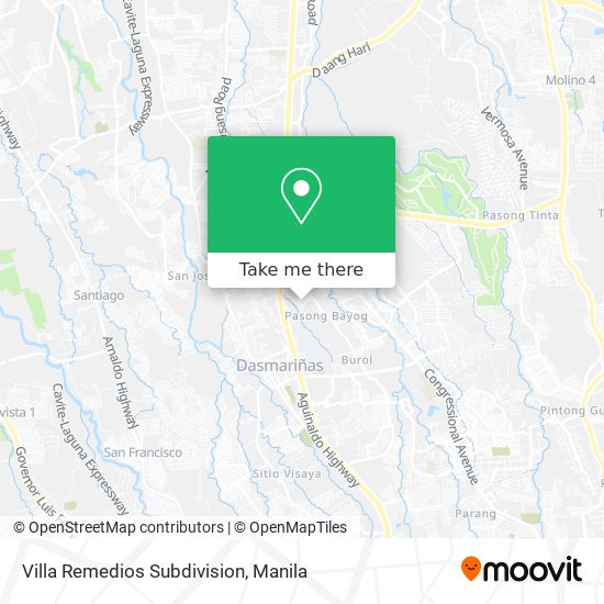 Villa Remedios Subdivision map