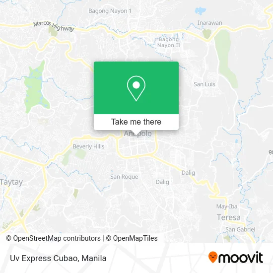 Uv Express Cubao map