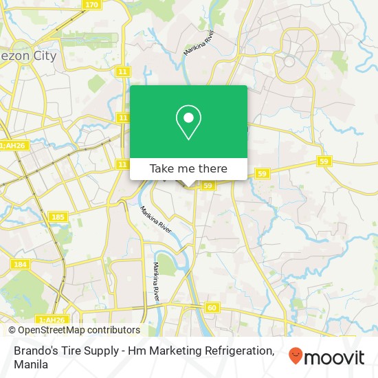 Brando's Tire Supply - Hm Marketing Refrigeration map