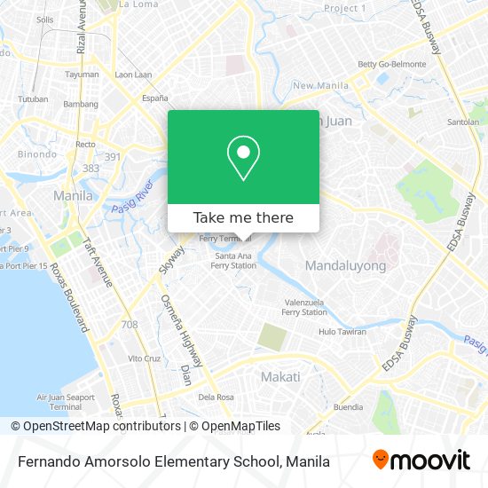 Fernando Amorsolo Elementary School map