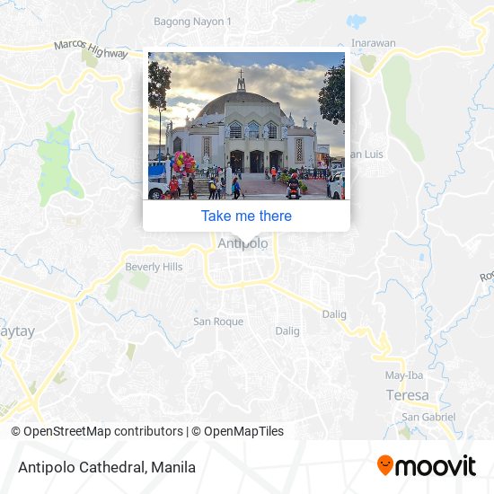 Antipolo Cathedral map