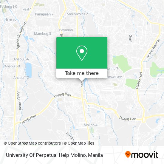 University Of Perpetual Help Molino map