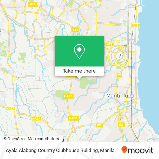 Ayala Alabang Country Clubhouse Building map