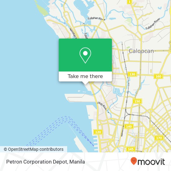Petron Corporation Depot map