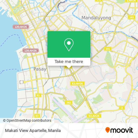 Makati View Apartelle map