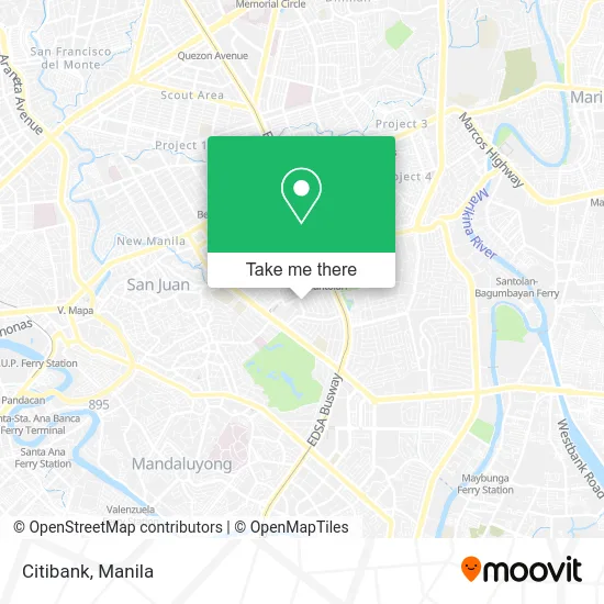 Citibank map