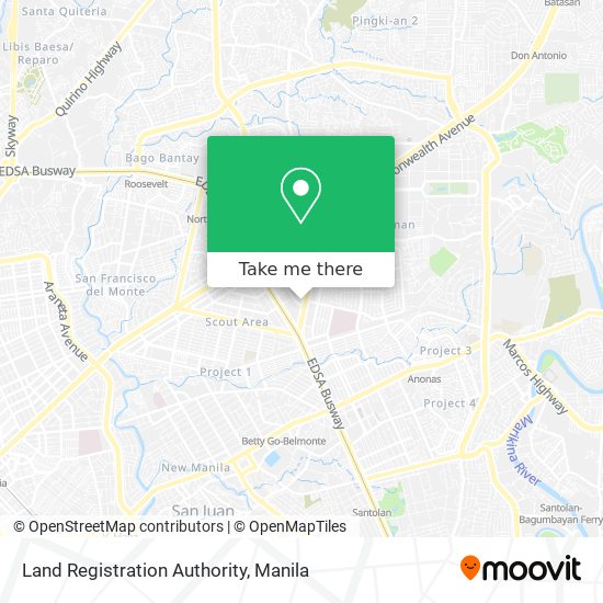 Land Registration Authority map
