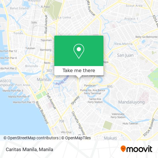 Caritas Manila map