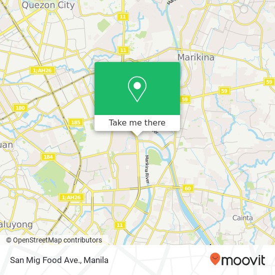 San Mig Food Ave. map