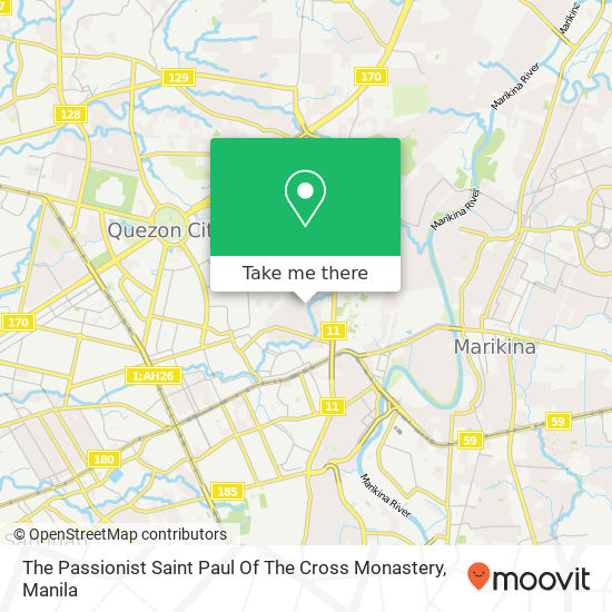 The Passionist Saint Paul Of The Cross Monastery map