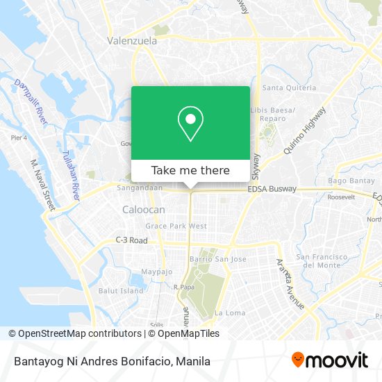 Bantayog Ni Andres Bonifacio map