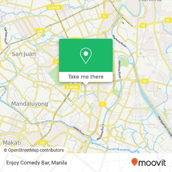Enjoy Comedy Bar map