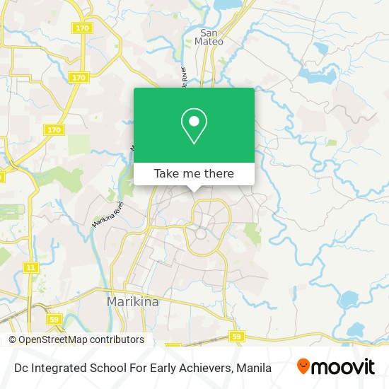 Dc Integrated School For Early Achievers map