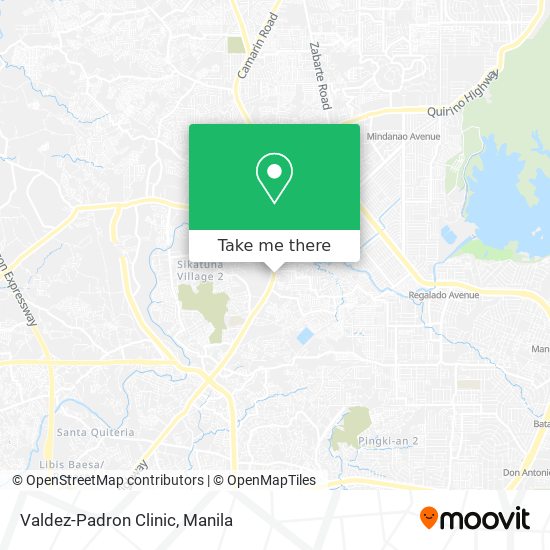 Valdez-Padron Clinic map