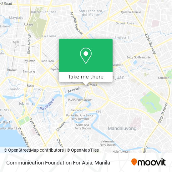 Communication Foundation For Asia map