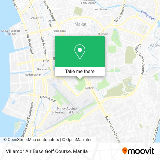 Villamor Air Base Golf Course map