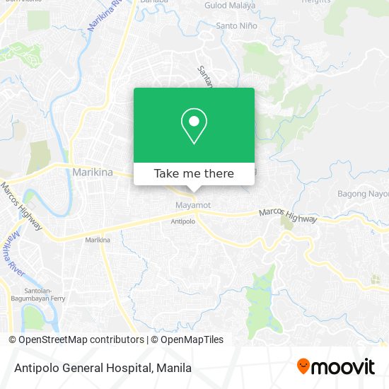 Antipolo General Hospital map