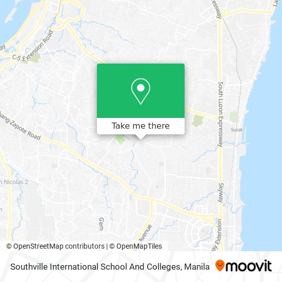 Southville International School And Colleges map