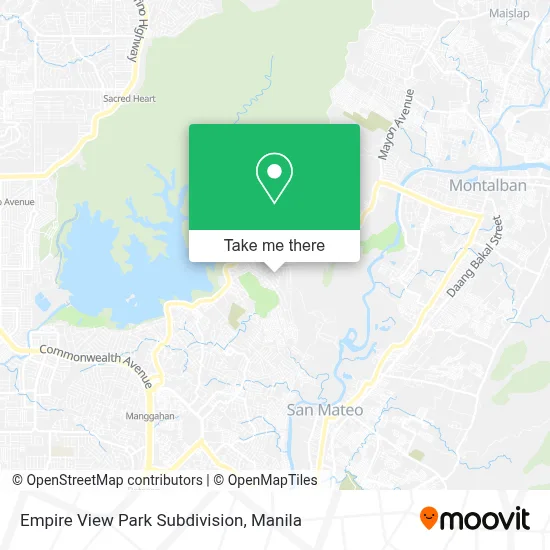 Empire View Park Subdivision map